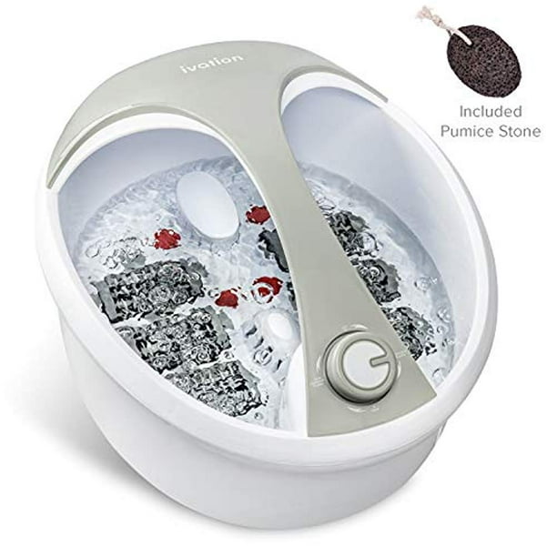 Ivation Foot Spa Massager - Heated Bath, Manual Massage Rollers