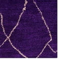 thumbnail image 4 of Rugsotic Carpets Hand Knotted Loom Silk 6'x9' Area Rug Geometric Purple LS0606, 4 of 5