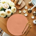 thumbnail image 2 of Pure Tangerine Round Placemats Set of 6 for Dinning Tables, Heat-proof Braided Table Mats 13 Inch, Simple Solid Color Washable Place Mat for Kitchen Restaurant Party Decor Supplies Table Setting, 2 of 9