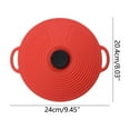 thumbnail image 5 of Wovilon Kitchen Gadgets Silicone Fresh-Keeping Cover Spill-Proof Leak-Proof Dust-Proof Silicone Pot Cover Tableware Silicone Pot Cover Oil Cover, 5 of 6