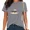 A-Grey, variant on Fih Textual Slogan T-Shirt for Women Novelty Short Sleeve Casual Top for Daily Outfit Black, 4XL