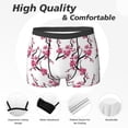 thumbnail image 2 of Men's Boxer Briefs, Retro berry blossoms Soft Comfy Mens Underwear Boxer Briefs Breathable With Widen Waist, 2 of 7