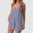 thumbnail image 2 of Effortless Women's Jumpsuit with Round Neck Design and Functional Pockets for Casual and Relaxed Days Ideal for Spring and Summer Easy to Care for with Machine Wash Options, 2 of 4