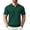 Hunter Green, variant on COOFANDY Men's Zipper Polo Shirts Short Sleeve Ribbed Knit Polo T Shirts Fashion Casual Golf Shirts