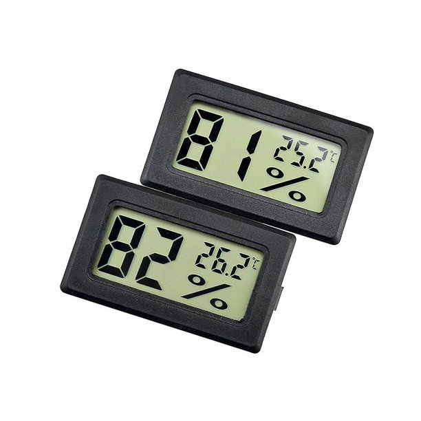 1 paquete de Mini termómetro higrómetro Digital, -50 ~ + 80 termómetros de temperatura con pantalla Lcd para invernadero, coches, oficina, hogar Banban