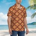 thumbnail image 6 of Uemuo 70's Retro Printed Regular Fit Short Sleeve Casual Hawaiian Shirt for Men,Aloha shirt,Tropical shirt,Floral print shirt,Vacation Beach shirt-X-Large, 6 of 9