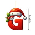 thumbnail image 3 of Moocorvic Christmas Initial Letters G Ornaments, Personalized Santa Claus Christmas Tree Decorations Pendant Gifts, 3 of 6