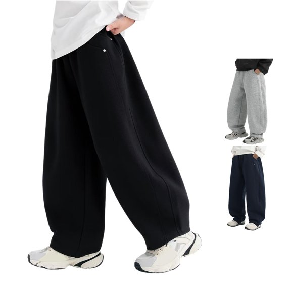 QTSHPN Boys Baggy Sweatpants Athletic Pants Fall Casual Trousers with Curved Fashion Joggers Big Toddlers Youth Boys Pants