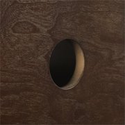 Asher Record Storage Stand Dark Brown