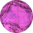 thumbnail image 1 of Ahgly Company Indoor Round Oriental Pink Industrial Area Rugs, 3' Round, 1 of 4
