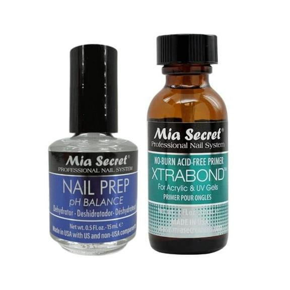 Mia Secret - Nail Prep 0.50 oz and  Xtrabond Primer 30 ml  - COMBO