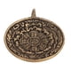 thumbnail image 2 of Colgante redondo de latón, amuleto colgante, colgante de amuleto de chismes nepaleses para hombres, colgante de latón, diseño de última generación, 2 of 14