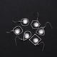 thumbnail image 1 of WASHWEPE 6 Pares Bases Para Aretes Con Gancho Y Metálica Plateada Para De Joyería Personal, 1 of 6