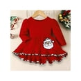 thumbnail image 4 of Bagilaanoe Toddler Girls Long Sleeve A-Line Tops & Santa Print Pants, 2-Piece Set, Sizes 118-24 Months, 4 of 9