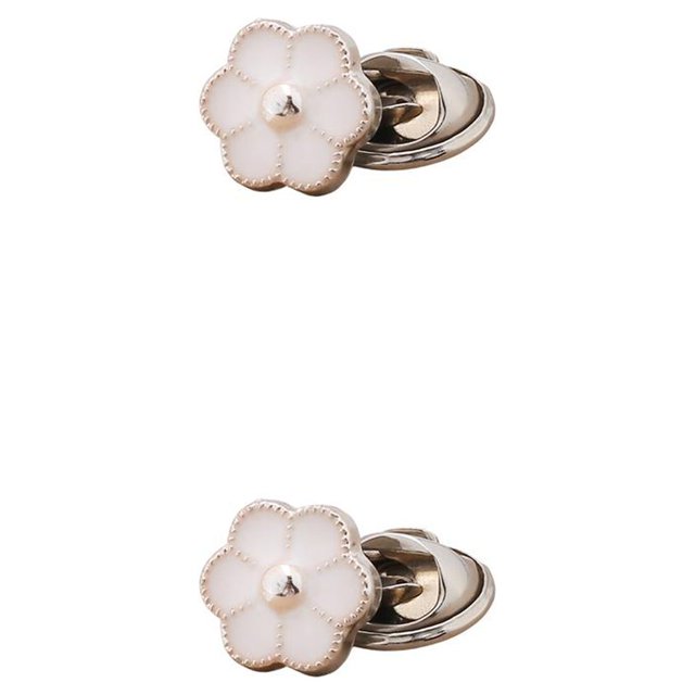 Sonducket 100 Uds. De botones de broche para gemelos de costura gratis, clavo ajustable decorativo desmontable fijo para accesorios femeninos Tipo 1 2piezas