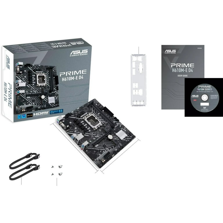 ASUS Prime H610M-E D4 Lga 1700 Intel 12Th Gen Matx Motherboard