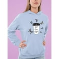 thumbnail image 2 of But First Coffee Butterflies Hoodie Women -Image by Shutterstock, Female x-Large, 2 of 4