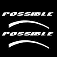 thumbnail image 2 of Hevirgo Universal Car Truck Vehicle Tire Wheel 3D Letters Decorative Sticker Label Decal, 2 of 8