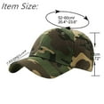 thumbnail image 2 of Wholesale 12-Pack Plain Baseball Cap Adjustable Blank Curved Sun Visor Ball Hat Camo Woodland, 2 of 4