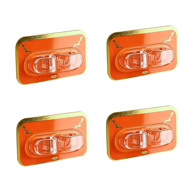 4Pc Cable de datos Cable de alambre Administrador de enrutamiento de cable de red sin perforaciones Soporte de almacenamiento de cable de teléfono móvil Wmkox8yii HFSH2257