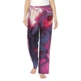 thumbnail image 2 of Picia Astronaut Riding Fiery Horse Womens Soft Woven Cotton Elastic Waistband Sleep Pajama Pant Lounge Sleep Pant With Pockets And Drawstring-Small, 2 of 9