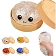 thumbnail image 1 of Juguete Gigante Dumpling Misterioso Mystery Giant Squishies Blandito Arcoíris Blanco Oficina Hogar, Bollo Vapor Purpurina, Bola Sensorial Anti-estrés Adulto, Relleno Bolsas Regalo, 1 of 4