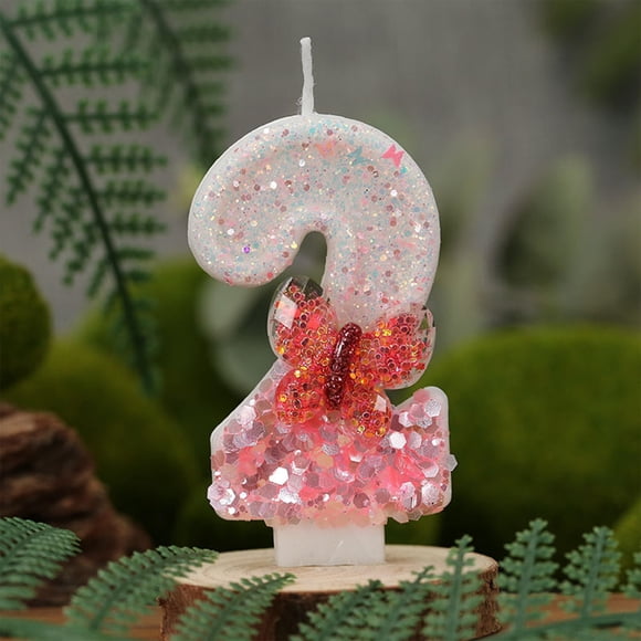 pstuiky Velas de cumpleaños con números del 0 al 9 decoraciones para tartas fiestas celebraciones de Nochevieja velas con números decoración para tartas velas