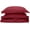 Red, variant on 100% Cotton Percale Matte Finish Duvet Cover and Pillow Sham Set Burgundy / Twin