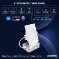 thumbnail image 7 of LUXRITE 5 In. LED Square ECO Backlit Mini Panel Light, 5CCT 2700K-5000K, 1200LM, 13W 100 Beam Dimmable ETL Rated 6 Pack, 7 of 7