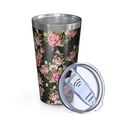 thumbnail image 2 of 16oz Tumblers Pioneer Flower Stainless Steel Vacuum Insulated Double Wall Travel Tumbler Cups Mug with Lid and Straw,Cleaning Brush for Coffee,Tea, 2 of 4