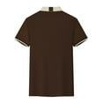 thumbnail image 3 of Fanxing Mens Golf Shirts Big And Tall Coffee Poly Shirts Short Sleeve Casual Summer Classic Collared Golf Shirt with Pocket 3XL, 3 of 6