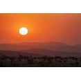 thumbnail image 2 of Kaveney, Wendy 14x11 White Modern Wood Framed Museum Art Print Titled - Namibia, Damaraland Orange sunset over mountains, 2 of 4