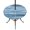 Sky Blue, Grey, White, variant on Round Outdoor Tablecloth with Umbrella Hole and Zipper, Blue Grey Ombre Tablecloth with Elastic Waterproof, Vintage Shabby Gray Abstract Art Patio Table Covers for 45" - 54" Picnic Pool Tables