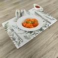 thumbnail image 2 of Ambesonne Green Place Mats Set of 4, Leafy Atmosphere Eucalyptus, Standard Size, Pale Seafoam Slate Brown, 2 of 5