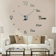 VinJoyce [LARGE] (47"/120CM) 3D DIY Wall Clock, Large Wall Clocks for Living Room Decor, Silent, Modern Wall Clock for Kitchen, Office, School, Home, Bedroom, Living Room Decor