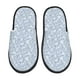thumbnail image 1 of Balery Gray White Floral Pantuflas de Casa de Felpa Silenciosas con Diseño Estampado, Zapatillas Cómodas Antideslizantes de Algodón para Interior-Medium, 1 of 8