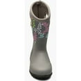 thumbnail image 3 of Bogs Girls' York Star Heart Rain Boot Round Toe Grey 5 D, 3 of 5