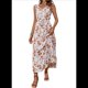 thumbnail image 2 of Vestido de Verano para Mujer, Estilo Bohemio, Informal, con Lazo Frontal y Estampado Floral, para Playa y Verano. 2 L, 2 of 6