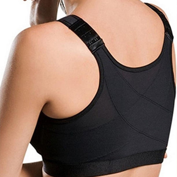Sonducket Ropa interior deportiva Ropa interior elástica para yoga Ropa interior ajustable que absorbe el sudor sin cables Uniforme atlético Negro METRO