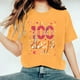 thumbnail image 4 of Camisetas de Cuello de Tripulación de Manga Corta para Mujeres Carta Impresa Camiseta 95% Poliéster 5% Spandex, Manga Corta Cuello Redondo Top Casual para Diario, 4 of 5