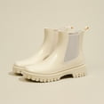 thumbnail image 5 of Women's Rain Shoes - Fashionable Low Top Solid Color Rain Boots for Women Thick and Non- Design for Rainy Seasons, 5 of 9