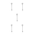 thumbnail image 1 of Justharion Platform Clock Lamps DIY Material Miniature Lamppost Station Building Layout Post Street Lights Home Decorations Toys Type7 5Set, 1 of 6