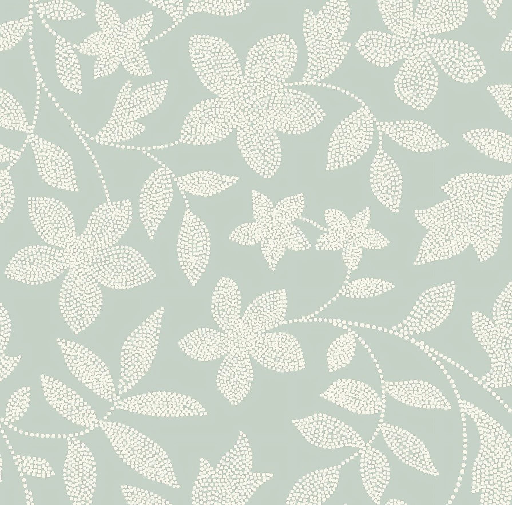 Mainstays Sheer Printed Grommeted Curtain, Set of 2, Soft Sea Floral, 38” W x 63” L