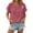 Pinks-shirts, variant on Aezemi Women Pullover Button Shirts Round Neck Short Sleeve Fashion Comfy Summer Tees Trendy Outdoor Soft Tunic All Match Undershirts Tops XL