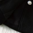 thumbnail image 6 of Pandaie Little Girls' Trench Coat Faux Fur Collar Bow Decor Wool Blend Dress Jacket Clothes for Winter Holiday Party Black,6 Years, 6 of 8
