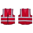thumbnail image 5 of CHUMUD Men's Safety Reflective Vest, High Visibility Vest with Pockets and Zipper, Construction Work, Free Size, 5 of 5