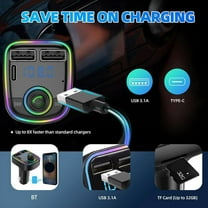 QHUDLV Bluetooth Car Kit,Handsfree Transmitter,MP3 Radio Adapter Charger