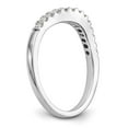 thumbnail image 6 of 14K White Gold Ring Band Wedding Rounded Diamond Round, Size 5, 6 of 7