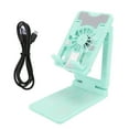 thumbnail image 2 of Cell Phone Cooler Stand for Gaming, Desktop Phone Holder Live Streaming with Cooling Fan Height Adjustable Mount Radiator Fan with Colorful RGB Lights Compatible All, 2 of 7