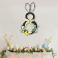 thumbnail image 3 of Tyidzon Easter Wreath, Hand-woven Bunny-shaped Easter Decorations Garland Hanging Spring Wreaths for Front Door Home Wall Outdoor Indoor Farmhouse Holiday Decor, 3 of 6